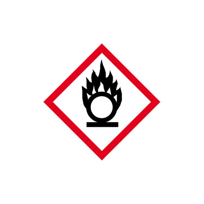 Segnale GHS "sostanze ad effetto infiammabile"